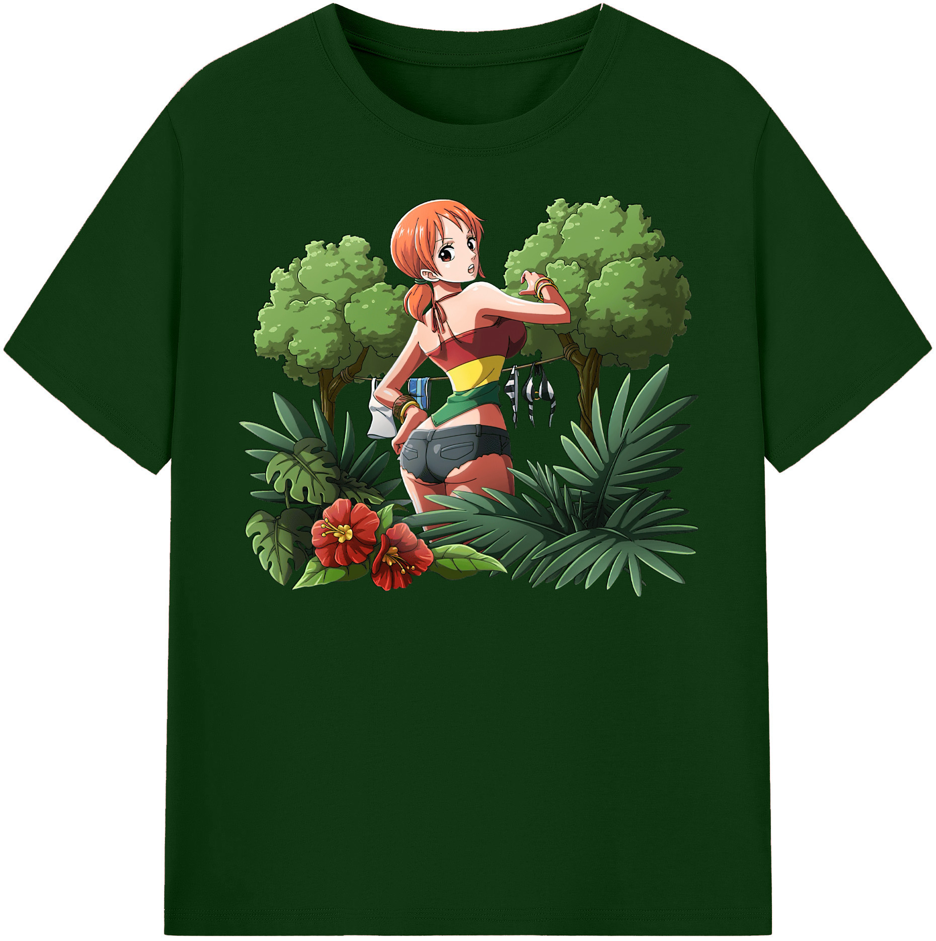 ワンピース ナミ ONE PIECE Nami 綿100％半袖Tシャツ（フロントプリント）